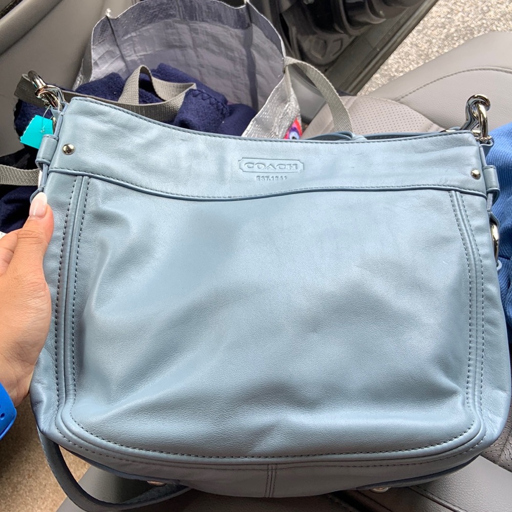 NEW W TAG BLUE COACH BAG